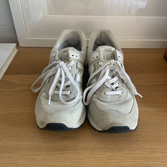 New Balance 574 Unisex Sneakers, US 8.5, Nimbus Cloud With White - Picture 3 of 7